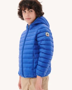 Doudoune Legere A Capuche Enfant Bleu Roi Hugo*JOTT New
