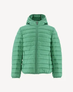 Doudoune Legere A Capuche Enfant Vert Hugo*JOTT New
