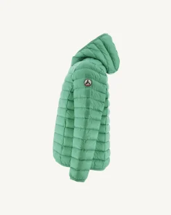 Doudoune Legere A Capuche Enfant Vert Hugo*JOTT New