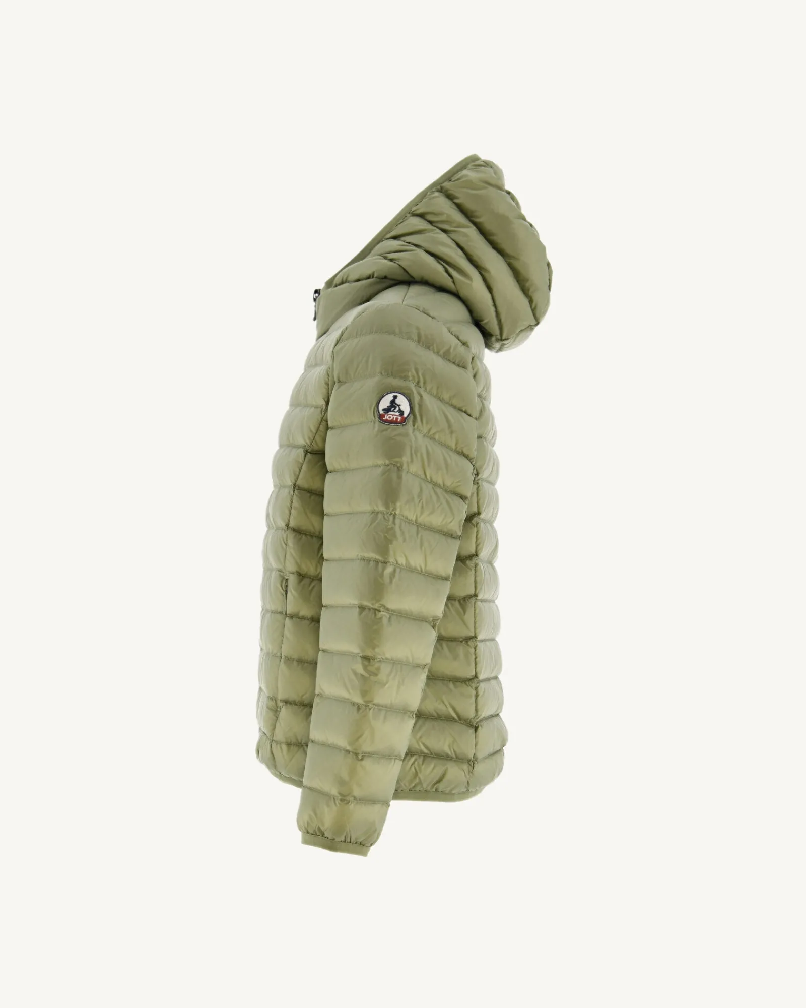 Doudoune Legere A Capuche Enfant Kaki Clair Hugo*JOTT Fashion
