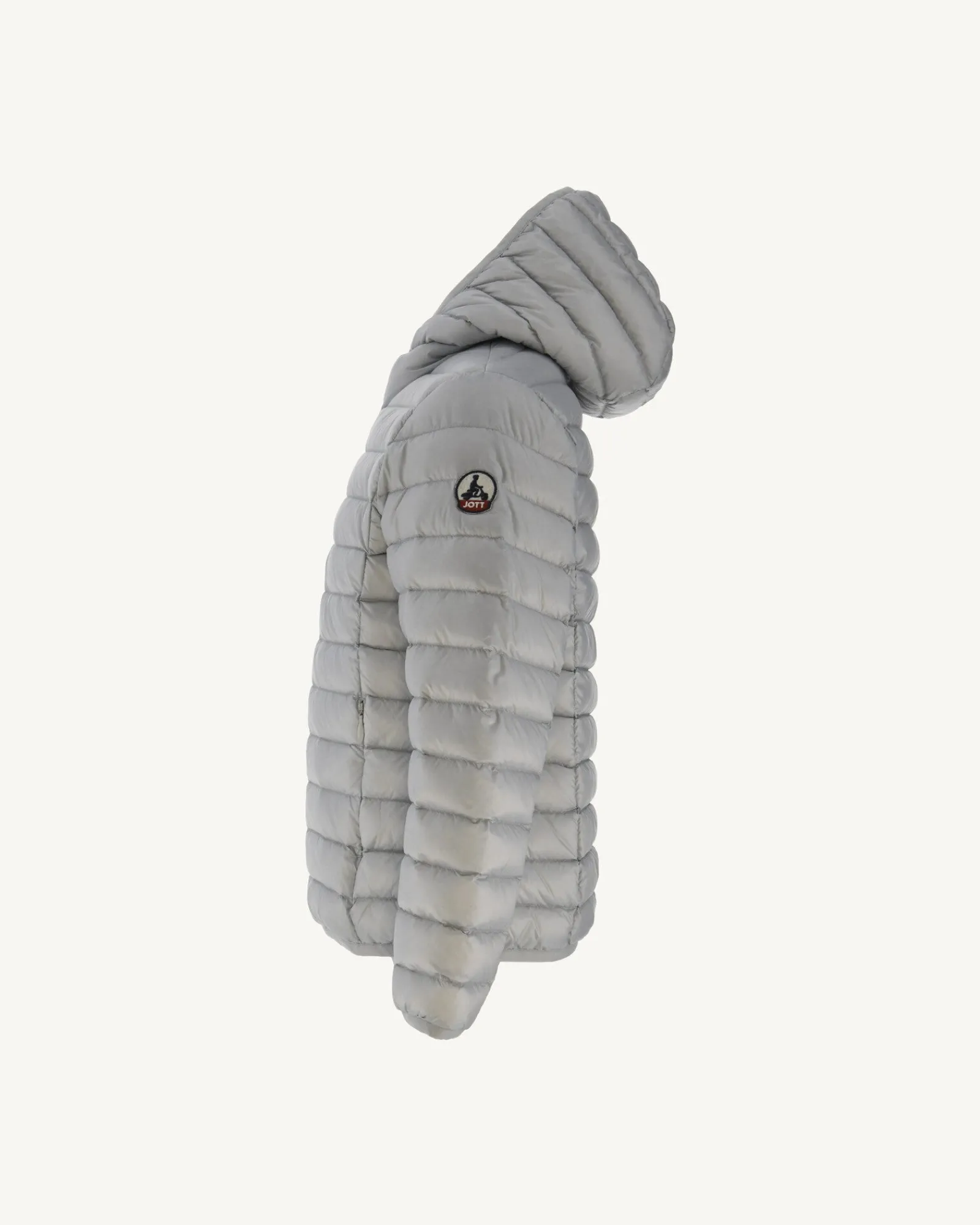 Doudoune Legere A Capuche Enfant Gris Clair Hugo*JOTT New