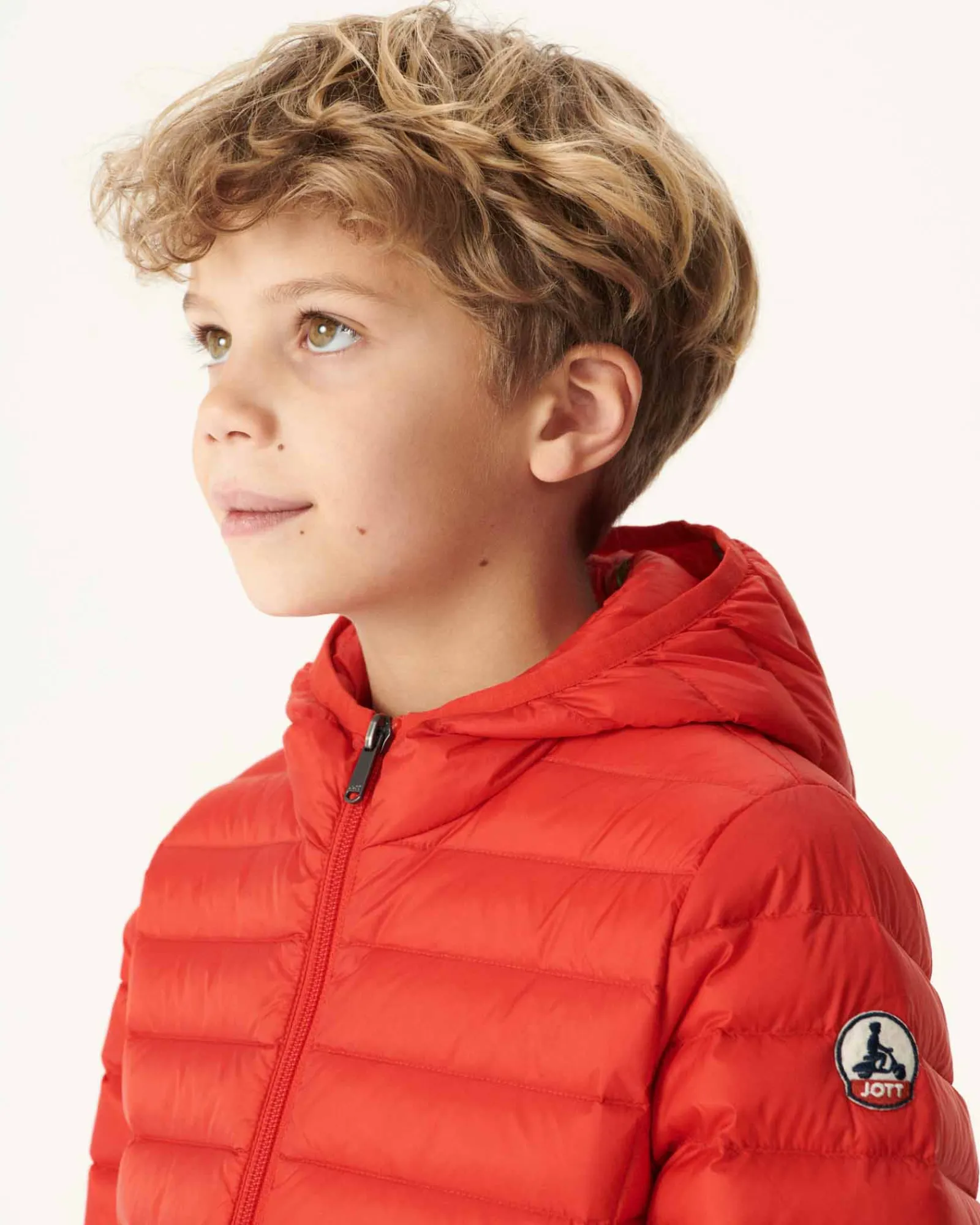 Doudoune Legere A Capuche Enfant Rouge Vif Hugo*JOTT Best Sale