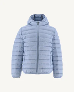 Doudoune Legere A Capuche Enfant Bleu Clair Hugo*JOTT Outlet