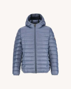 Doudoune Legere A Capuche Enfant Bleu Delave Hugo*JOTT Best