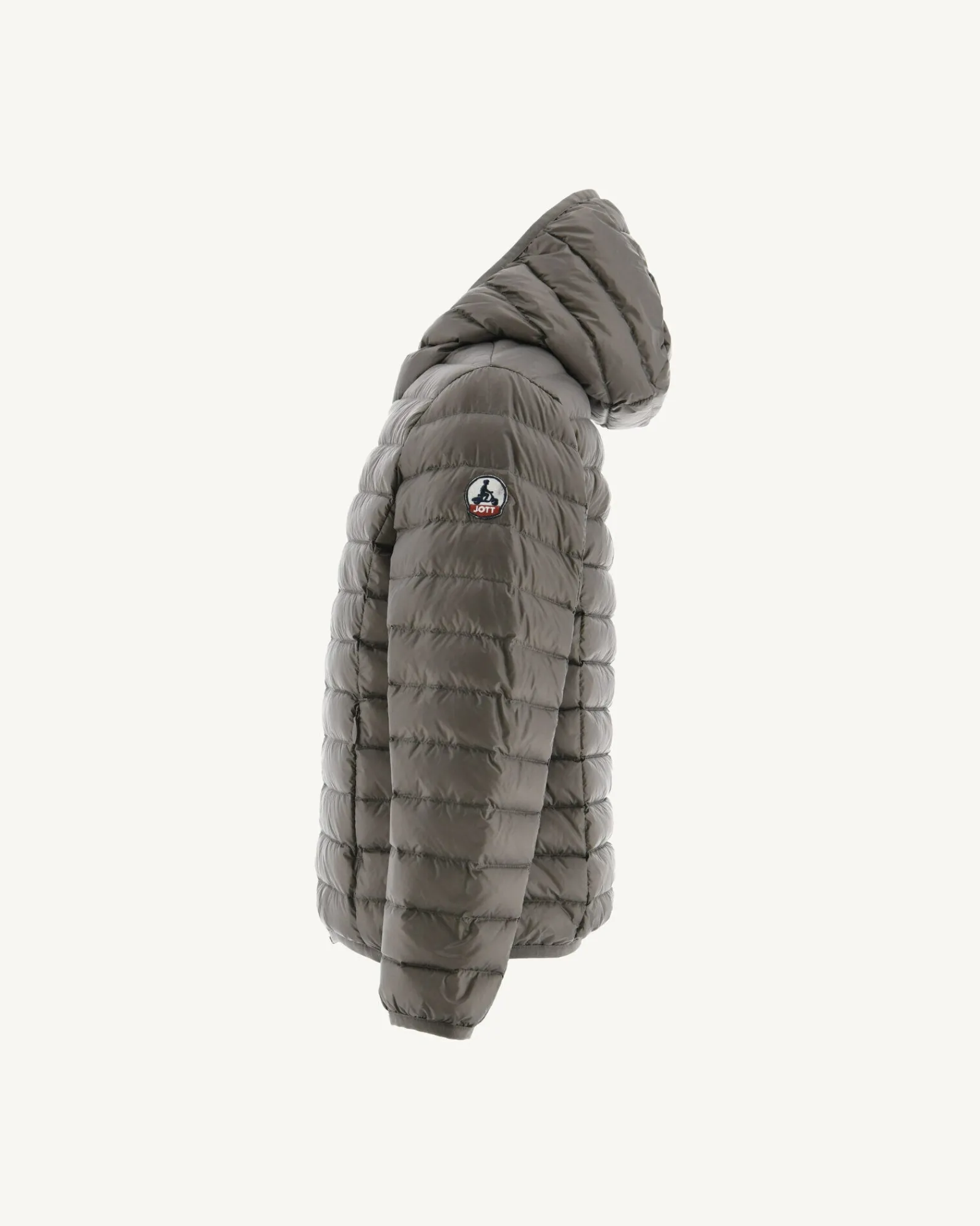 Doudoune Legere A Capuche Enfant Taupe Hugo*JOTT New