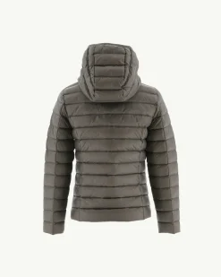 Doudoune Legere A Capuche Enfant Taupe Carla*JOTT Fashion