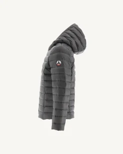Doudoune Legere A Capuche Enfant Anthracite Carla*JOTT Clearance