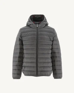 Doudoune Legere A Capuche Enfant Anthracite Hugo*JOTT Online