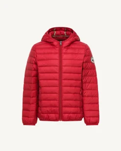 Doudoune Legere A Capuche Enfant Rouge Hugo*JOTT Discount