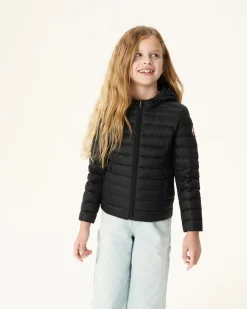 Doudoune Legere A Capuche Enfant Noir Carla*JOTT Best