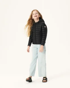 Doudoune Legere A Capuche Enfant Noir Carla*JOTT Best