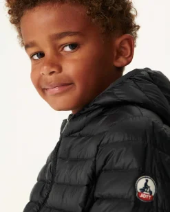 Doudoune Legere A Capuche Enfant Noir Hugo*JOTT Flash Sale