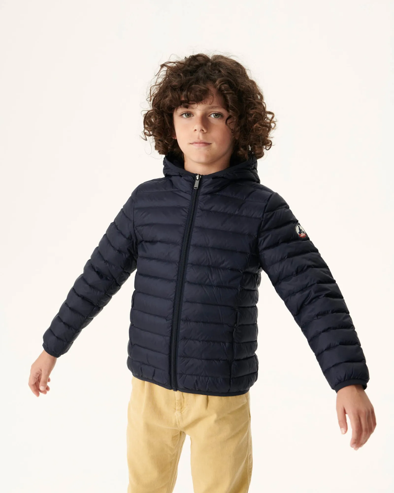 Doudoune Legere A Capuche Enfant Marine Hugo*JOTT Discount