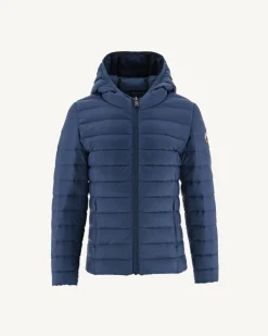 Doudoune Legere A Capuche Enfant Bleu Jeans Carla*JOTT Online