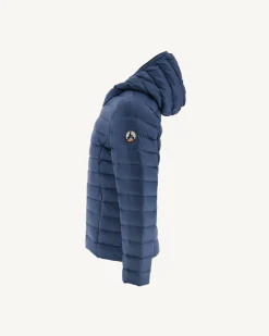 Doudoune Legere A Capuche Enfant Bleu Jeans Carla*JOTT Online