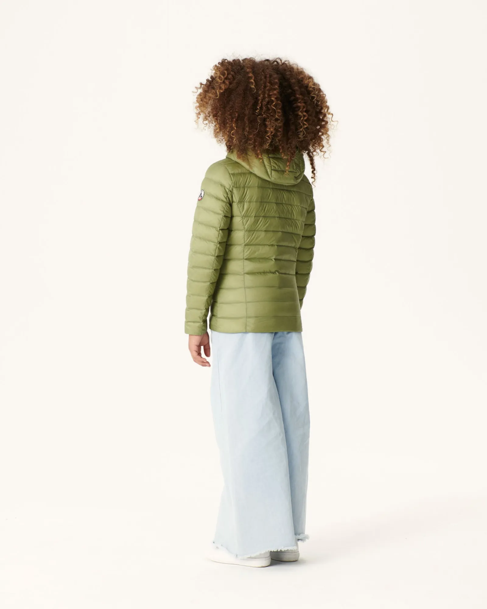 Doudoune Legere A Capuche Enfant Kaki Clair Carla*JOTT Discount