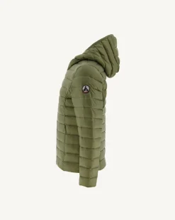 Doudoune Legere A Capuche Enfant Kaki Clair Carla*JOTT Discount