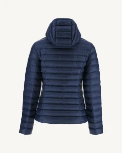 Doudoune Legere A Capuche Bleu Abysse Cloe*JOTT New