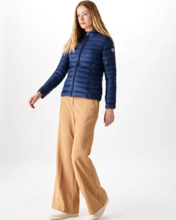 Doudoune Legere A Capuche Bleu Abysse Cloe*JOTT New