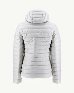 Doudoune Legere A Capuche Gris Mastic Cloe*JOTT New