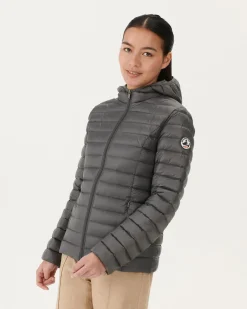 Doudoune Legere A Capuche Anthracite Cloe*JOTT Cheap