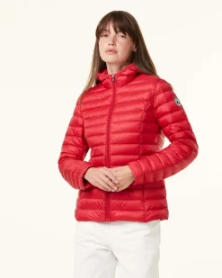 Doudoune Legere A Capuche Rouge Cloe*JOTT Discount
