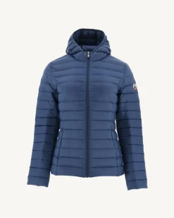 Doudoune Legere A Capuche Bleu Jeans Cloe*JOTT Online