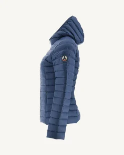Doudoune Legere A Capuche Bleu Jeans Cloe*JOTT Online