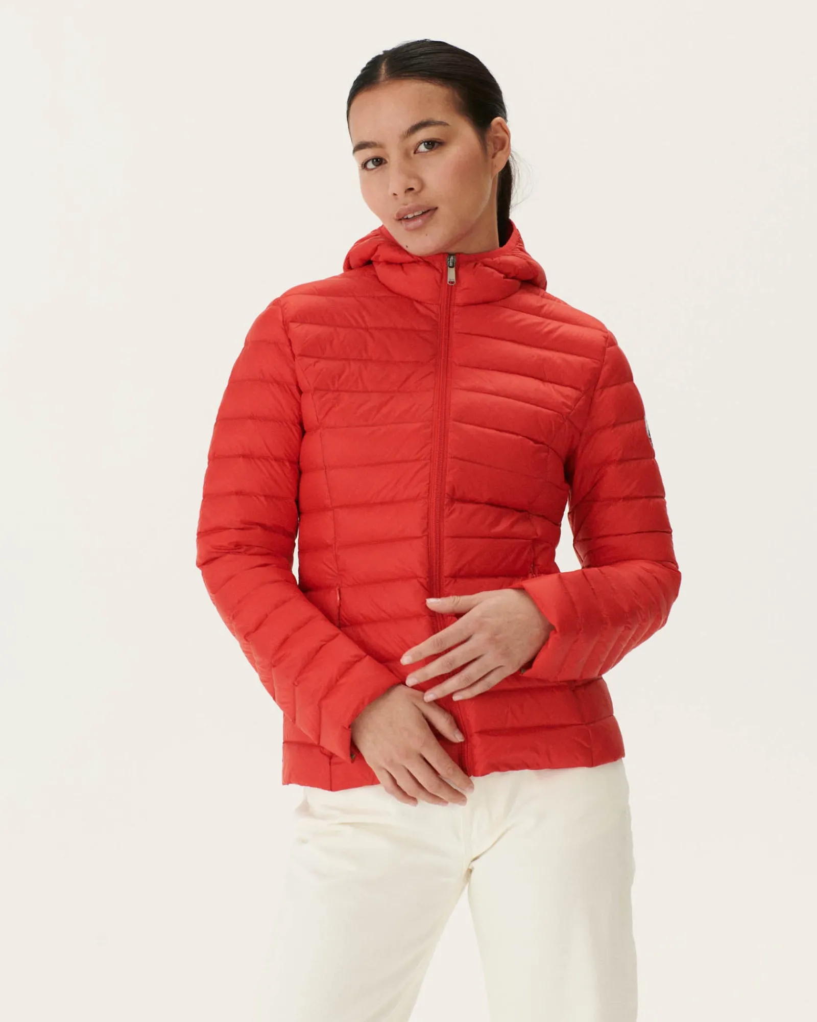 Doudoune Legere A Capuche Rouge Vif Cloe*JOTT Outlet