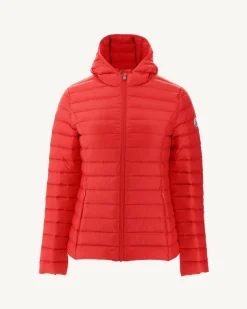 Doudoune Legere A Capuche Rouge Vif Cloe*JOTT Outlet