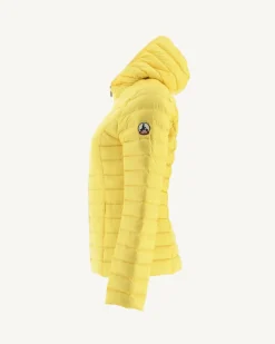 Doudoune Legere A Capuche Jaune Clair Cloe*JOTT Best