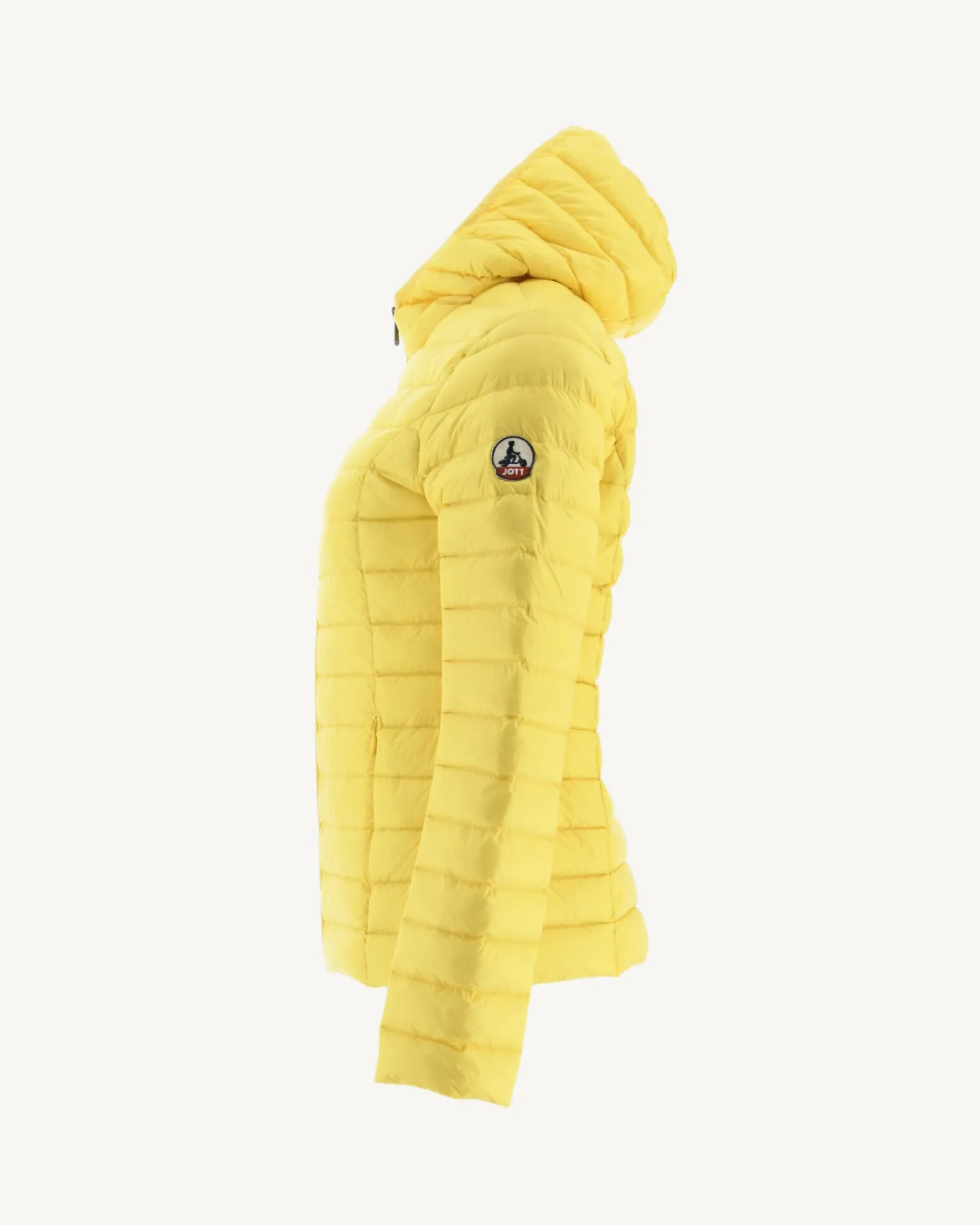 Doudoune Legere A Capuche Jaune Clair Cloe*JOTT Best