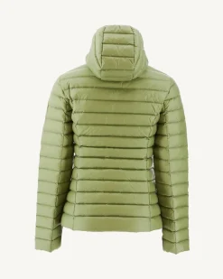 Doudoune Legere A Capuche Kaki Clair Cloe*JOTT Fashion