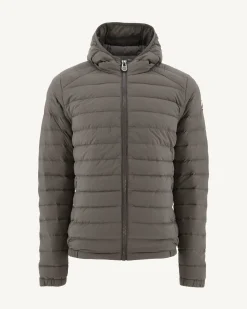 Doudoune Legere A Capuche Taupe Lenny*JOTT Outlet