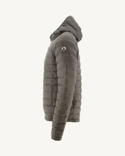 Doudoune Legere A Capuche Taupe Lenny*JOTT Outlet
