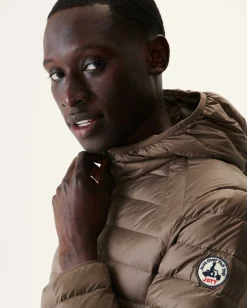 Doudoune Legere A Capuche Taupe Nico*JOTT Store