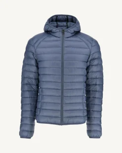 Doudoune Legere A Capuche Bleu Delave Nico*JOTT Clearance
