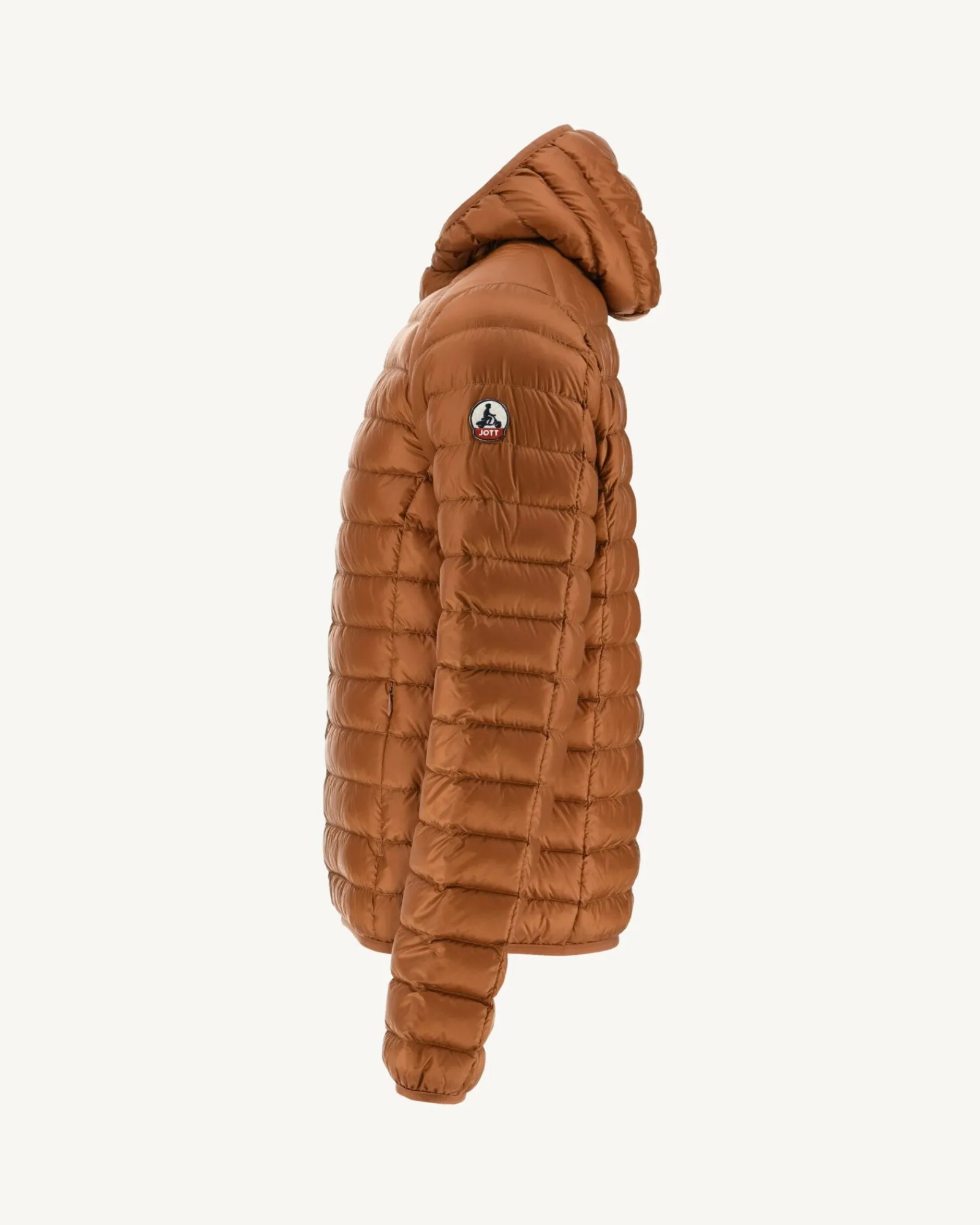 Doudoune Legere A Capuche Caramel Nico*JOTT Best Sale