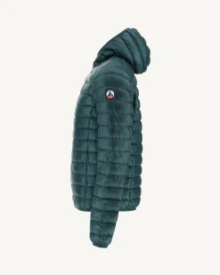 Doudoune Legere A Capuche Vert Fonce Nico*JOTT Online