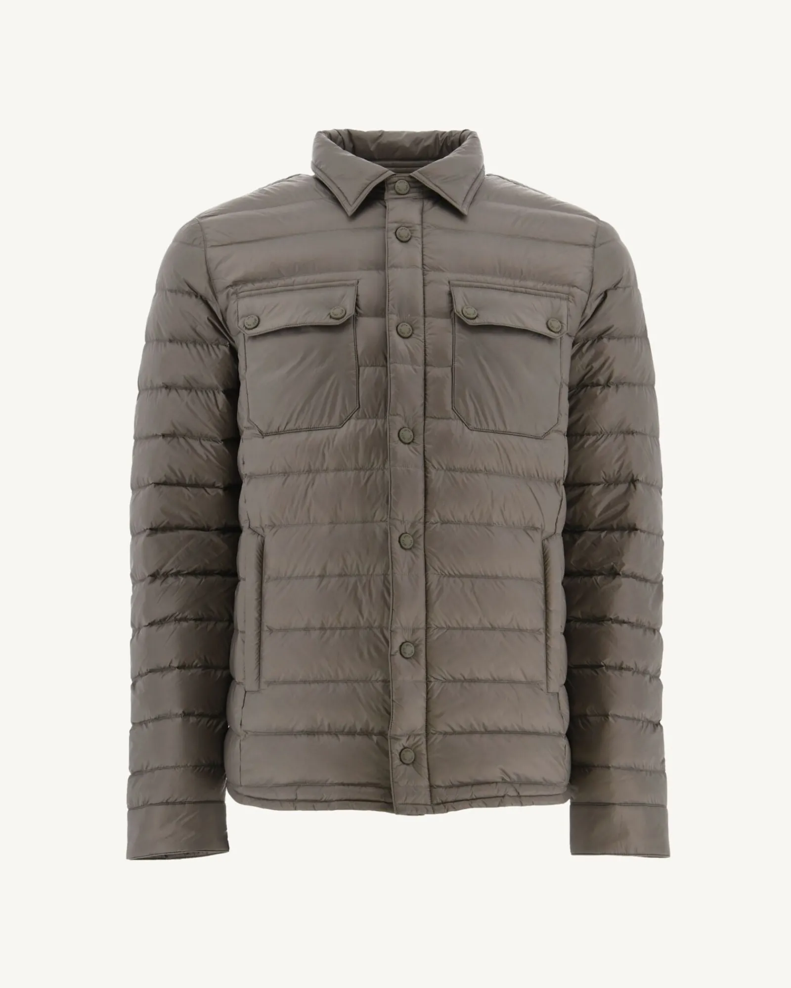 Doudoune Legere Col Chemise Taupe Cris*JOTT Sale