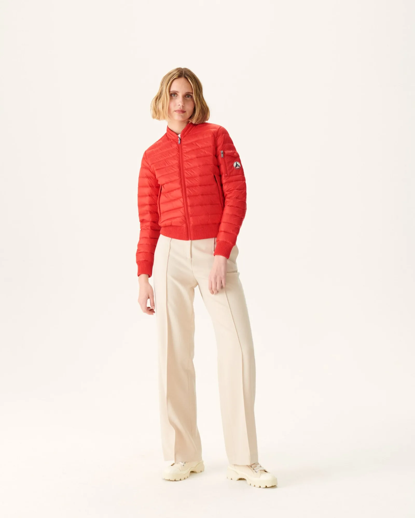 Doudoune Legere Rouge Vif Emmy*JOTT Best Sale