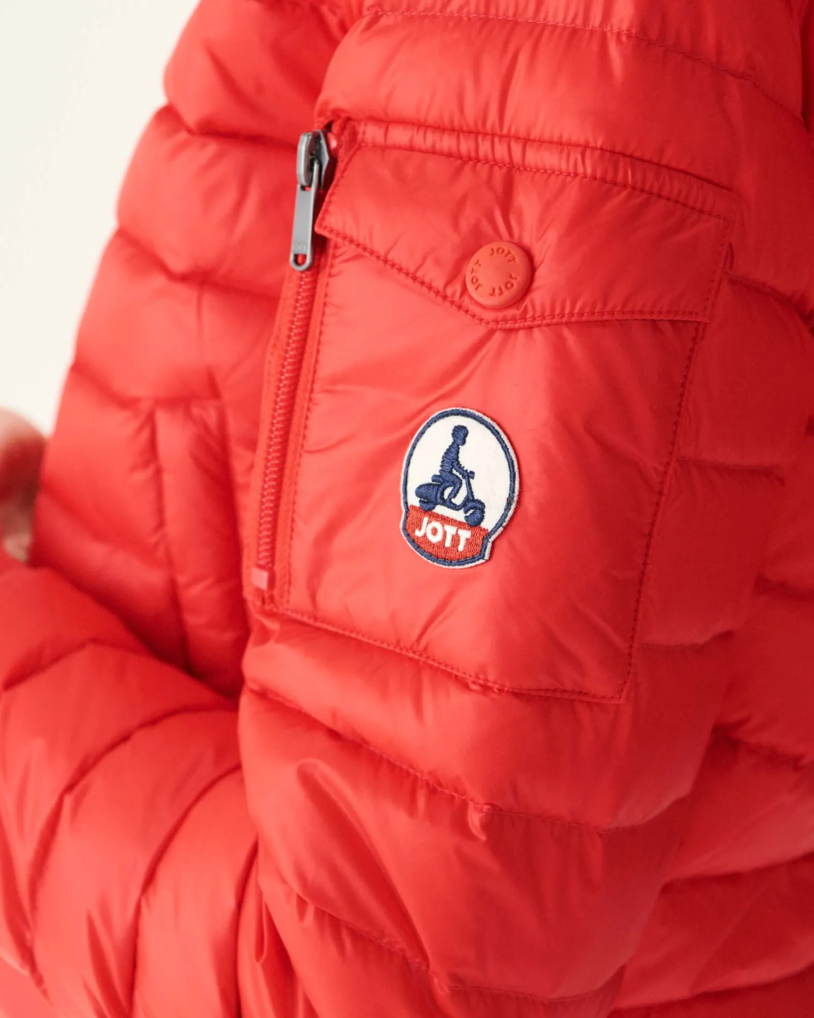 Doudoune Legere Rouge Vif Emmy*JOTT Best Sale