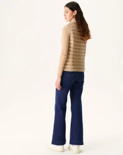 Doudoune Legere Sans Manches Beige Seda*JOTT Store