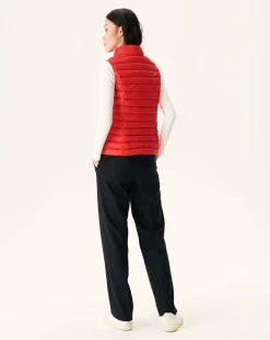 Doudoune Legere Sans Manches Rouge Vif Seda*JOTT Fashion