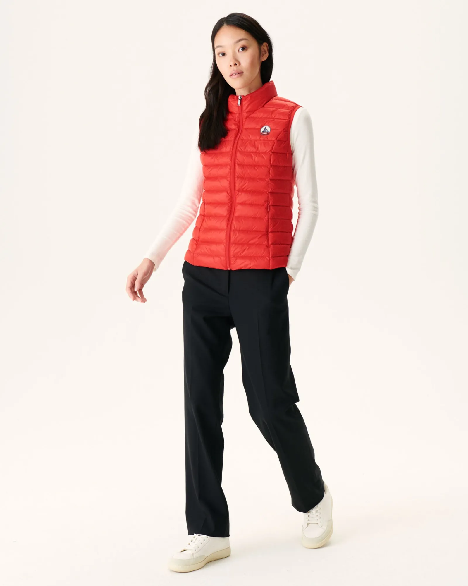 Doudoune Legere Sans Manches Rouge Vif Seda*JOTT Fashion