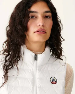 Doudoune Legere Sans Manches Blanc Seda*JOTT Store