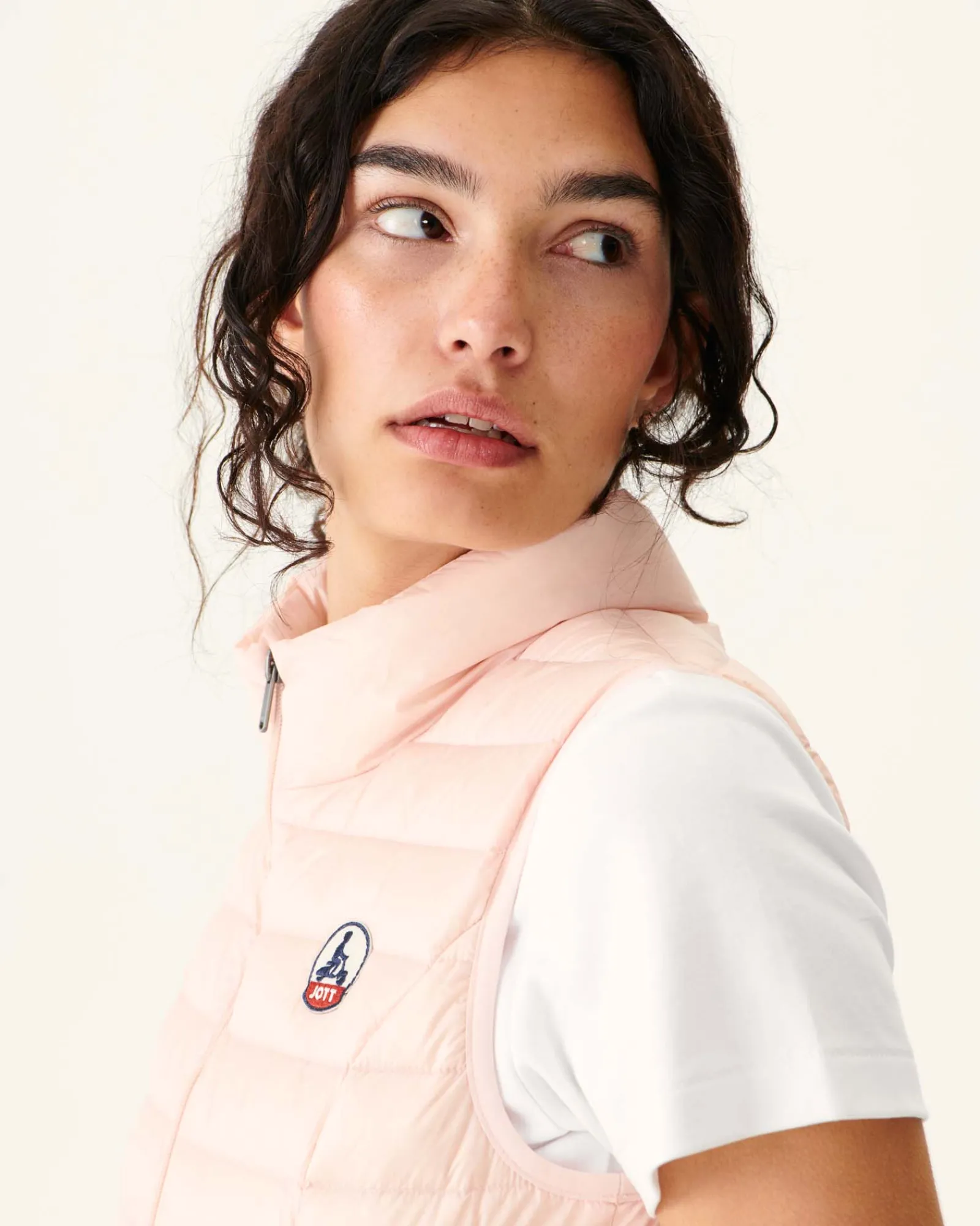 Doudoune Legere Sans Manches Rose Clair Seda*JOTT Cheap
