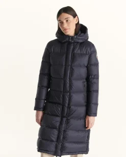 Doudoune Longue A Capuche Grand Froid Marine Karachi*JOTT New