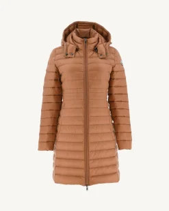 Doudoune Longue A Capuche Camel Vero*JOTT Best