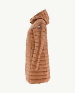 Doudoune Longue A Capuche Camel Vero*JOTT Best